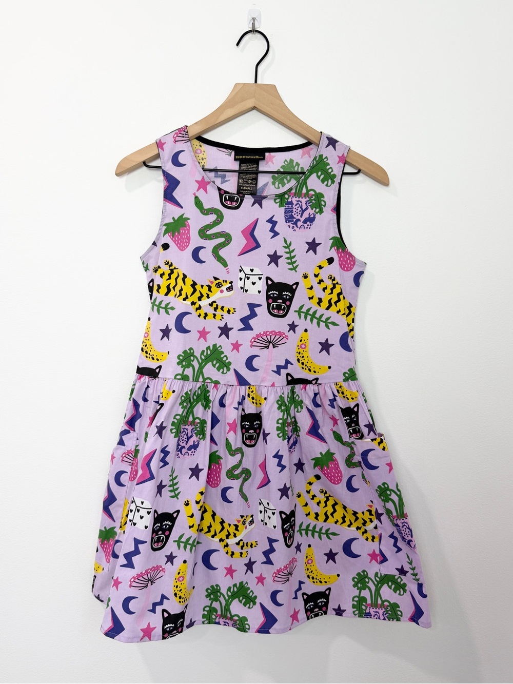 Nooworks Big Pocket Dress In Hastings Print Size XS